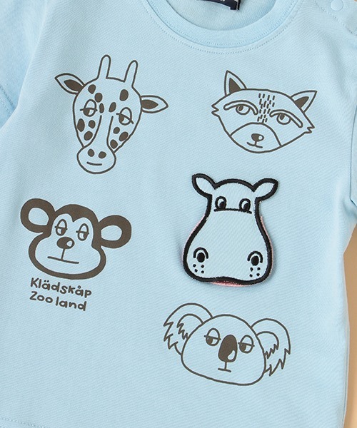 kladskap（クレードスコープ）の「アニマル半袖Tシャツ（Tシャツ/カットソー・キッズ・サックスブルー/オフホワイト・120cm/90cm/100cm/80ｃｍ/110cm）」の9枚目の写真