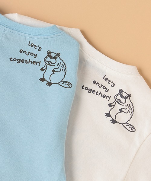 kladskap（クレードスコープ）の「アニマル半袖Tシャツ（Tシャツ/カットソー・キッズ・サックスブルー/オフホワイト・120cm/90cm/100cm/80ｃｍ/110cm）」の11枚目の写真