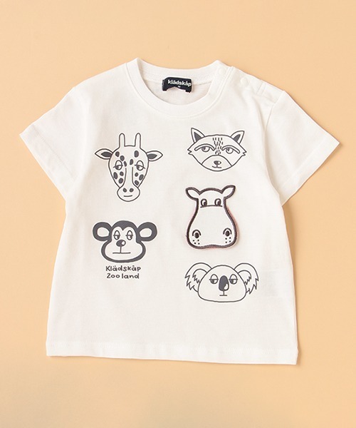 kladskap（クレードスコープ）の「アニマル半袖Tシャツ（Tシャツ/カットソー・キッズ・サックスブルー/オフホワイト・120cm/90cm/100cm/80ｃｍ/110cm）」の16枚目の写真