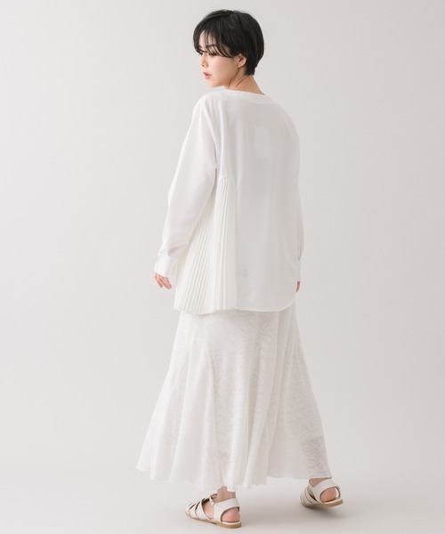 【KATHARINEROSS】ニットベスト&アシメプリーツブラウスレイヤードセット