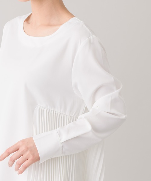 【KATHARINEROSS】ニットベスト&アシメプリーツブラウスレイヤードセット