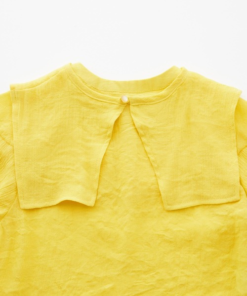 &yam(アンドヤム)の「3way ビックカラーセット 楊柳シャツ 【親子お揃い/リンクコーデ】(シャツ/ブラウス・キッズ・ブラック/パープル/イエロー/ブルー/グリーン・100-110cm/120-130cm/110-120cm)」の7枚目の写真