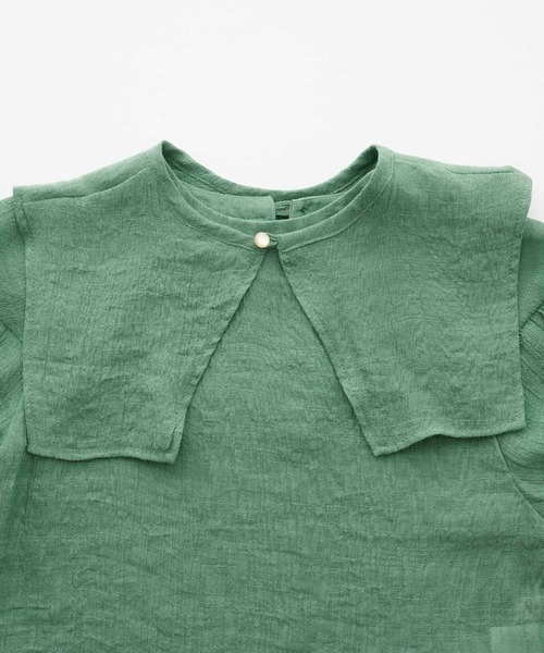 &yam(アンドヤム)の「3way ビックカラーセット 楊柳シャツ 【親子お揃い/リンクコーデ】(シャツ/ブラウス・キッズ・ブラック/パープル/イエロー/ブルー/グリーン・100-110cm/120-130cm/110-120cm)」の18枚目の写真