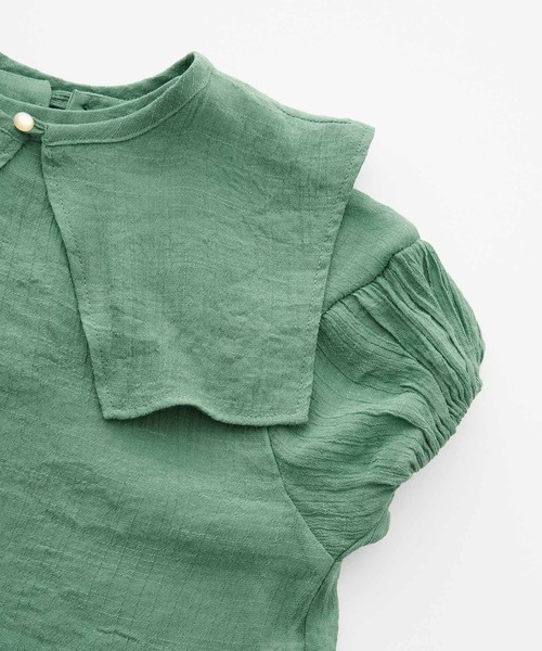 &yam(アンドヤム)の「3way ビックカラーセット 楊柳シャツ 【親子お揃い/リンクコーデ】(シャツ/ブラウス・キッズ・ブラック/パープル/イエロー/ブルー/グリーン・100-110cm/120-130cm/110-120cm)」の14枚目の写真