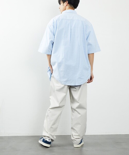 FREAK'S STORE（フリークスストア）の「FREAK'S STORE/フリークスストア ビックシルエット ボタンダウン シャツ/BIG BD SHT 半袖（シャツ/ブラウス・メンズ・ホワイト/サックスブルー/ブルー系その他/ピンク・MEDIUM/LARGE）」の7枚目の写真