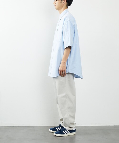 FREAK'S STORE（フリークスストア）の「FREAK'S STORE/フリークスストア ビックシルエット ボタンダウン シャツ/BIG BD SHT 半袖（シャツ/ブラウス・メンズ・ホワイト/サックスブルー/ブルー系その他/ピンク・MEDIUM/LARGE）」の14枚目の写真