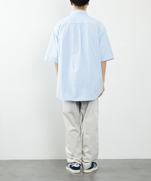 FREAK'S STORE（フリークスストア）の「FREAK'S STORE/フリークスストア ビックシルエット ボタンダウン シャツ/BIG BD SHT 半袖（シャツ/ブラウス・メンズ・ホワイト/サックスブルー/ブルー系その他/ピンク・MEDIUM/LARGE）」の15枚目の写真