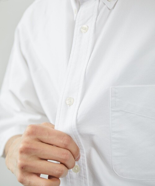 FREAK'S STORE（フリークスストア）の「FREAK'S STORE/フリークスストア ビックシルエット ボタンダウン シャツ/BIG BD SHT 半袖（シャツ/ブラウス・メンズ・ホワイト/サックスブルー/ブルー系その他/ピンク・MEDIUM/LARGE）」の20枚目の写真