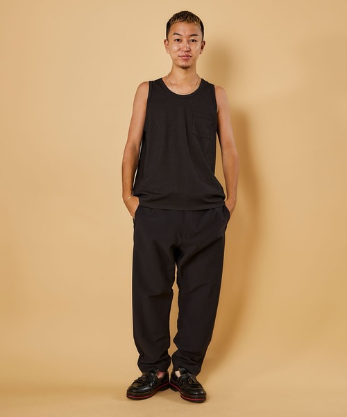 COMMON EDUCATION(コモンエデュケーション)の「POCKET TANK TOP JP/ ポケット タンクトップ JP(タンクトップ・メンズ・ホワイト/ブラック/グレイッシュベージュ・SMALL/MEDIUM/LARGE/X-LARGE)」の7枚目の写真