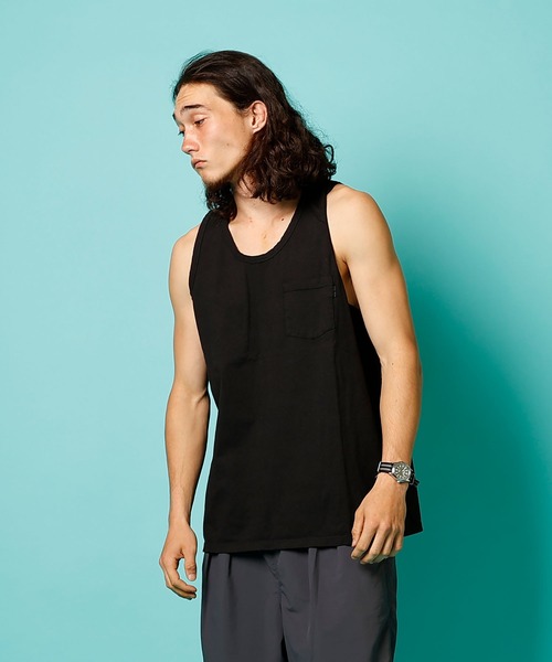 COMMON EDUCATION(コモンエデュケーション)の「POCKET TANK TOP JP/ ポケット タンクトップ JP(タンクトップ・メンズ・ホワイト/ブラック/グレイッシュベージュ・SMALL/MEDIUM/LARGE/X-LARGE)」の17枚目の写真