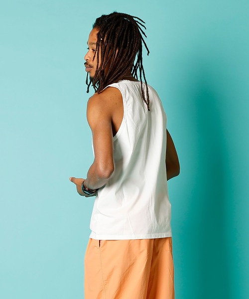 COMMON EDUCATION(コモンエデュケーション)の「POCKET TANK TOP JP/ ポケット タンクトップ JP(タンクトップ・メンズ・ホワイト/ブラック/グレイッシュベージュ・SMALL/MEDIUM/LARGE/X-LARGE)」の10枚目の写真
