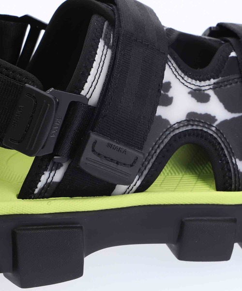 X-girl（エックスガール）の「X-girl × SHAKA CHILL OUT SF（サンダル・レディース・ブラック・23.0cm/24.0cm/25.0cm）」の8枚目の写真