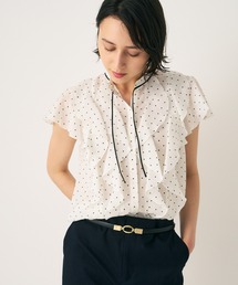 ANAYI（アナイ）の「ドットプリントラッフル ブラウス（シャツ