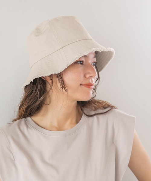 niko and...（ニコアンド）の「オリジナルフリンジバケットハット（ハット・レディース・ベージュ/カーキ/グリーン・FREE）」の2枚目の写真