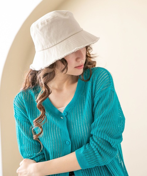 niko and...（ニコアンド）の「オリジナルフリンジバケットハット（ハット・レディース・ベージュ/カーキ/グリーン・FREE）」の22枚目の写真