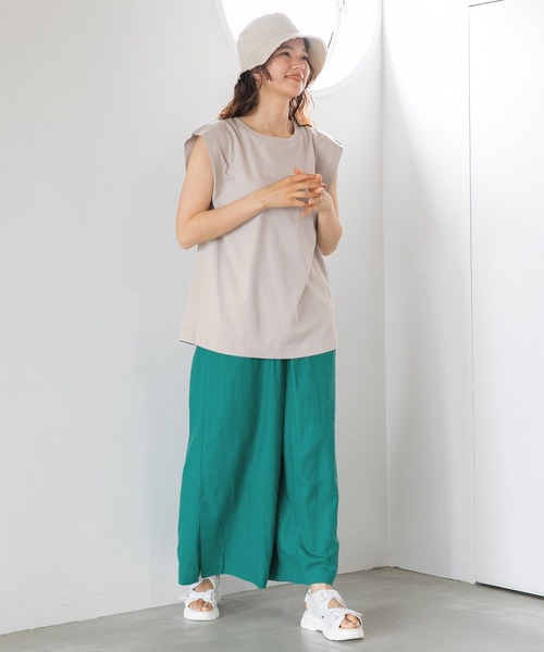 niko and...（ニコアンド）の「オリジナルフリンジバケットハット（ハット・レディース・ベージュ/カーキ/グリーン・FREE）」の4枚目の写真