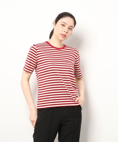 マーティーアンドサンズ レショップ 別注 ボーダー Tシャツ ブルーブラウン マーティーアンドサンズ レショップ 別注 ボーダー Tシャツ