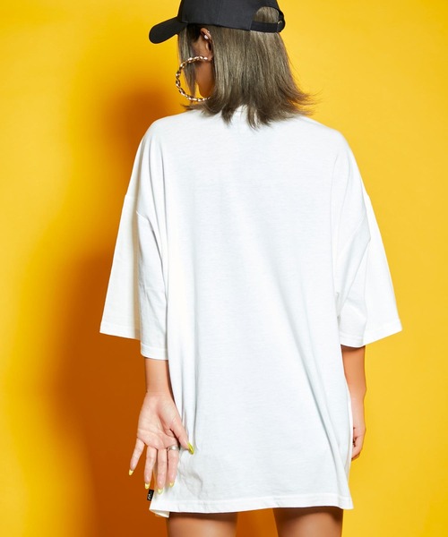 babyShoop（ベイビーシュープ）の「B4Lマリファナ ロゴBIGT-SH（Tシャツ/カットソー・レディース・ホワイト/ブラック・FREE）」の8枚目の写真