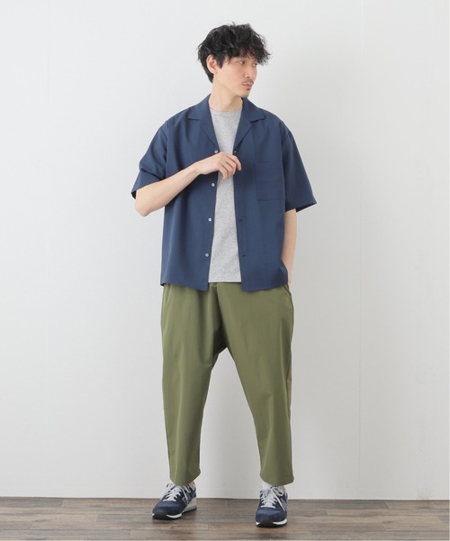 417 EDIFICE（フォーワンセブンエディフィス）の「ハイゲージダブルニットTEE 【Made in Japan】（Tシャツ/カットソー・メンズ・ブルー系その他/ブラック/ベージュ/チャコールグレー/グリーン/オレンジ・SMALL/LARGE/MEDIUM）」の7枚目の写真