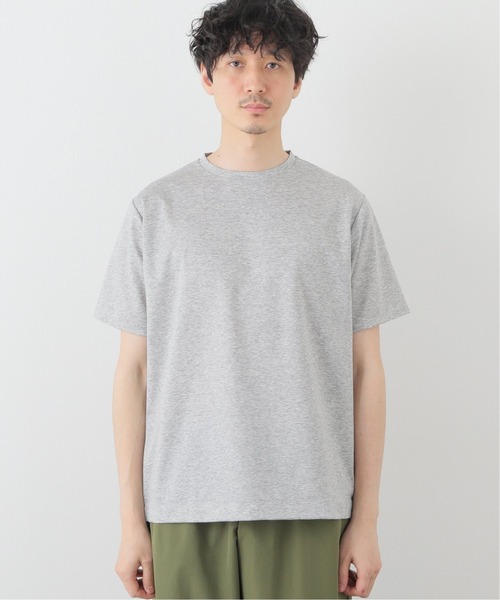 417 EDIFICE（フォーワンセブンエディフィス）の「ハイゲージダブルニットTEE 【Made in Japan】（Tシャツ/カットソー・メンズ・ブルー系その他/ブラック/ベージュ/チャコールグレー/グリーン/オレンジ・SMALL/LARGE/MEDIUM）」の8枚目の写真