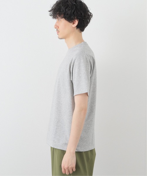 417 EDIFICE（フォーワンセブンエディフィス）の「ハイゲージダブルニットTEE 【Made in Japan】（Tシャツ/カットソー・メンズ・ブルー系その他/ブラック/ベージュ/チャコールグレー/グリーン/オレンジ・SMALL/LARGE/MEDIUM）」の9枚目の写真