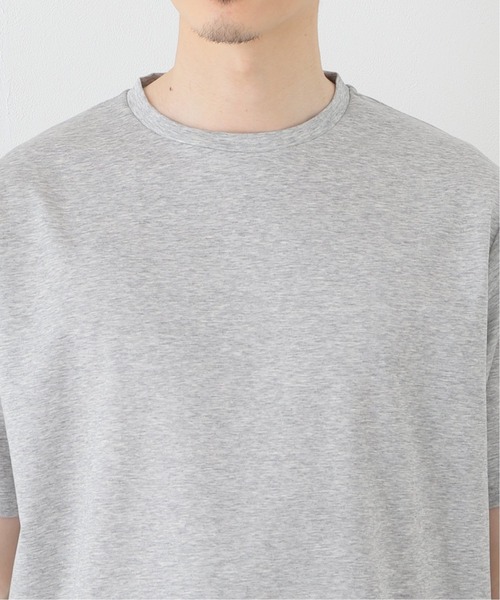 417 EDIFICE（フォーワンセブンエディフィス）の「ハイゲージダブルニットTEE 【Made in Japan】（Tシャツ/カットソー・メンズ・ブルー系その他/ブラック/ベージュ/チャコールグレー/グリーン/オレンジ・SMALL/LARGE/MEDIUM）」の11枚目の写真