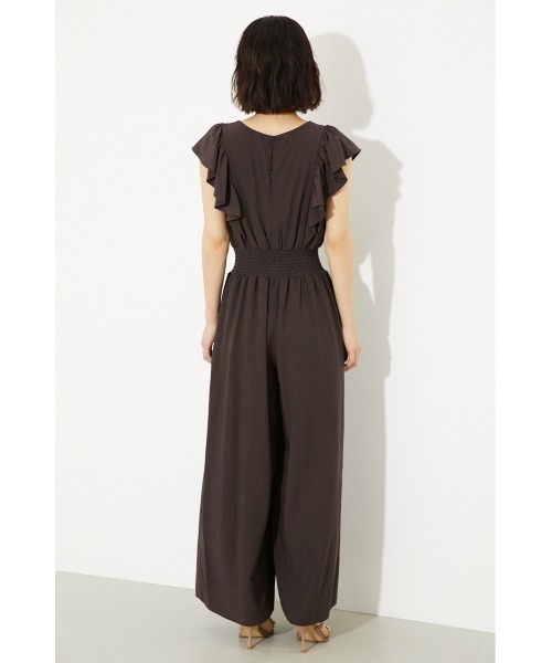 rienda（リエンダ）の「ショルダーフリルロンパース（つなぎ/オールインワン・レディース・ブラウン/オレンジ系その他/ライトベージュ/ブルー・SMALL/MEDIUM）」の15枚目の写真