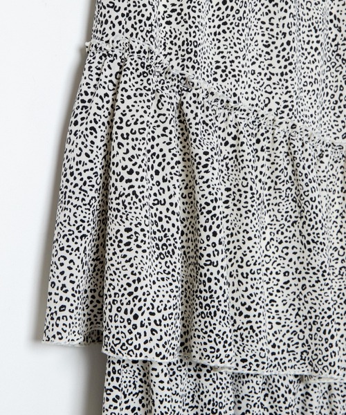 WEGO（ウィゴー）の「WEGO/ランダムティアードスカート（スカート・レディース・アイボリー/アニマル・FREE）」の3枚目の写真