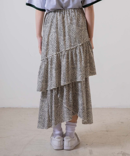 WEGO（ウィゴー）の「WEGO/ランダムティアードスカート（スカート・レディース・アイボリー/アニマル・FREE）」の9枚目の写真
