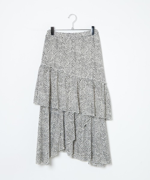 WEGO（ウィゴー）の「WEGO/ランダムティアードスカート（スカート・レディース・アイボリー/アニマル・FREE）」の11枚目の写真