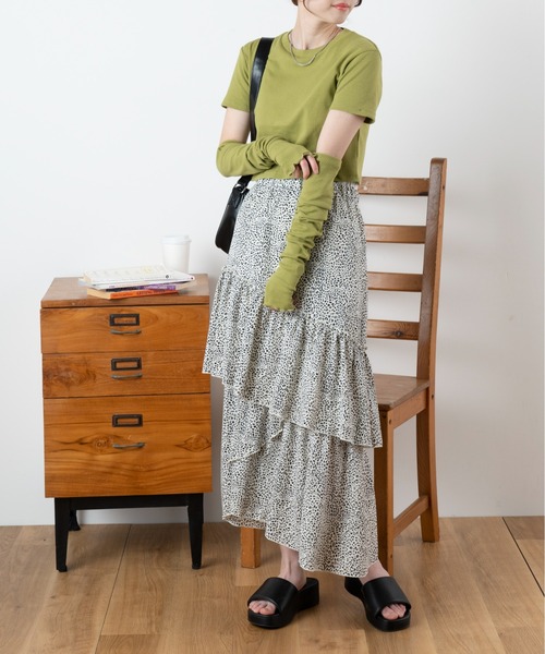 WEGO（ウィゴー）の「WEGO/ランダムティアードスカート（スカート・レディース・アイボリー/アニマル・FREE）」の18枚目の写真