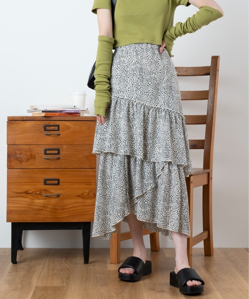 WEGO（ウィゴー）の「WEGO/ランダムティアードスカート（スカート・レディース・アイボリー/アニマル・FREE）」の19枚目の写真