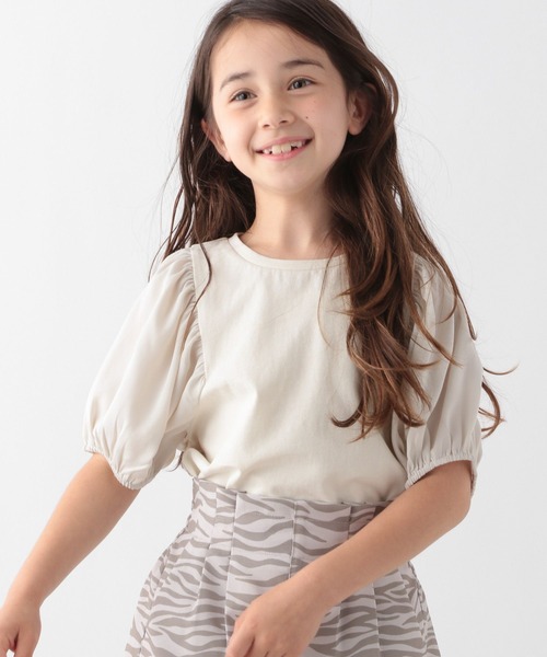 GLOBAL WORK（グローバルワーク）の「DRY/シアースリーブT半袖/キッズ/279740（Tシャツ/カットソー・キッズ・オフホワイト/ライトパープル/ダークグレー/ブラック/スカイブルー・130cm/120cm/140cm/160cm/110cm/150cm/100cm）」の3枚目の写真