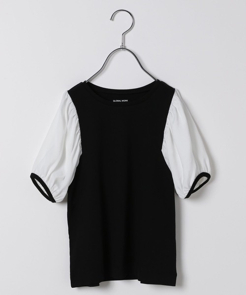 GLOBAL WORK（グローバルワーク）の「DRY/シアースリーブT半袖/キッズ/279740（Tシャツ/カットソー・キッズ・オフホワイト/ライトパープル/ダークグレー/ブラック/スカイブルー・130cm/120cm/140cm/160cm/110cm/150cm/100cm）」の4枚目の写真