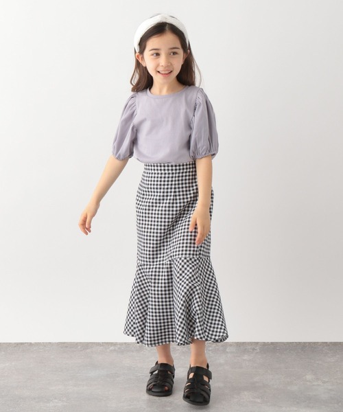 GLOBAL WORK（グローバルワーク）の「DRY/シアースリーブT半袖/キッズ/279740（Tシャツ/カットソー・キッズ・オフホワイト/ライトパープル/ダークグレー/ブラック/スカイブルー・130cm/120cm/140cm/160cm/110cm/150cm/100cm）」の10枚目の写真