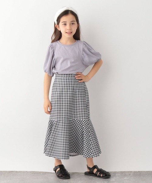 GLOBAL WORK（グローバルワーク）の「DRY/シアースリーブT半袖/キッズ/279740（Tシャツ/カットソー・キッズ・オフホワイト/ライトパープル/ダークグレー/ブラック/スカイブルー・130cm/120cm/140cm/160cm/110cm/150cm/100cm）」の12枚目の写真