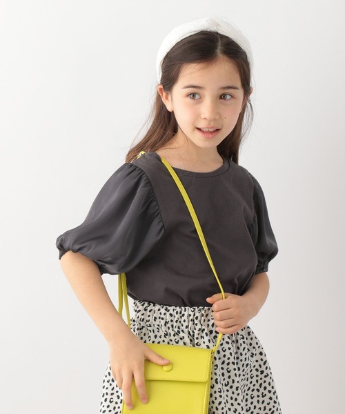 GLOBAL WORK（グローバルワーク）の「DRY/シアースリーブT半袖/キッズ/279740（Tシャツ/カットソー・キッズ・オフホワイト/ライトパープル/ダークグレー/ブラック/スカイブルー・130cm/120cm/140cm/160cm/110cm/150cm/100cm）」の16枚目の写真