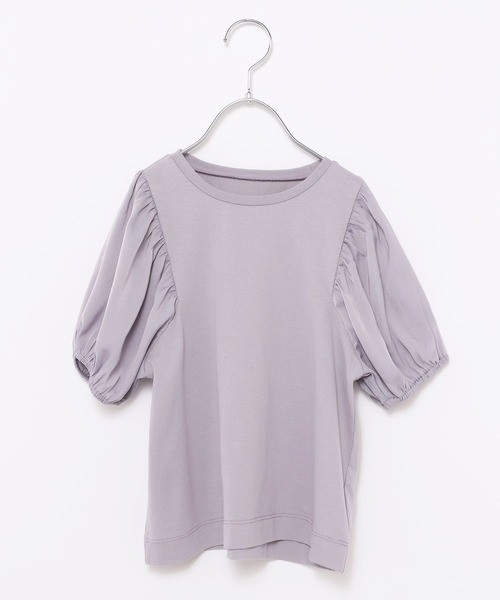 GLOBAL WORK（グローバルワーク）の「DRY/シアースリーブT半袖/キッズ/279740（Tシャツ/カットソー・キッズ・オフホワイト/ライトパープル/ダークグレー/ブラック/スカイブルー・130cm/120cm/140cm/160cm/110cm/150cm/100cm）」の21枚目の写真