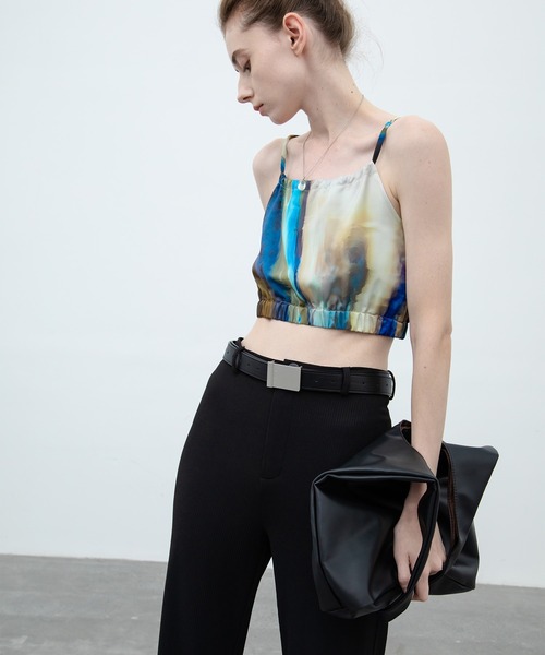 EKCOOKIES（イーケークッキーズ）の「【 EKCOOKIES 】アブストラクトプリントビスチェ（キャミソール・レディース・ブルー系その他・S/M/L）」の3枚目の写真