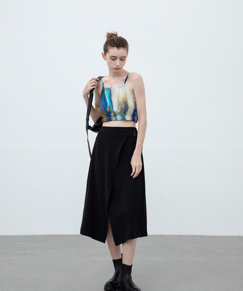 EKCOOKIES（イーケークッキーズ）の「【 EKCOOKIES 】アブストラクトプリントビスチェ（キャミソール・レディース・ブルー系その他・S/M/L）」の5枚目の写真