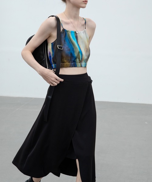 EKCOOKIES（イーケークッキーズ）の「【 EKCOOKIES 】アブストラクトプリントビスチェ（キャミソール・レディース・ブルー系その他・S/M/L）」の9枚目の写真