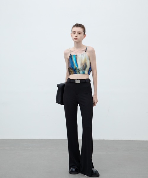 EKCOOKIES（イーケークッキーズ）の「【 EKCOOKIES 】アブストラクトプリントビスチェ（キャミソール・レディース・ブルー系その他・S/M/L）」の11枚目の写真