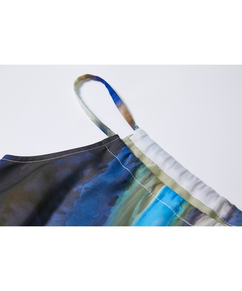 EKCOOKIES（イーケークッキーズ）の「【 EKCOOKIES 】アブストラクトプリントビスチェ（キャミソール・レディース・ブルー系その他・S/M/L）」の15枚目の写真