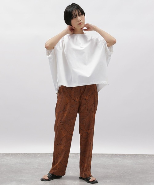 LAKOLE(ラコレ)の「コットンクレープポンチョTシャツ / 285889(Tシャツ/カットソー・レディース・ライトベージュ/オフホワイト/ブラック・SMALL/MEDIUM)」の8枚目の写真