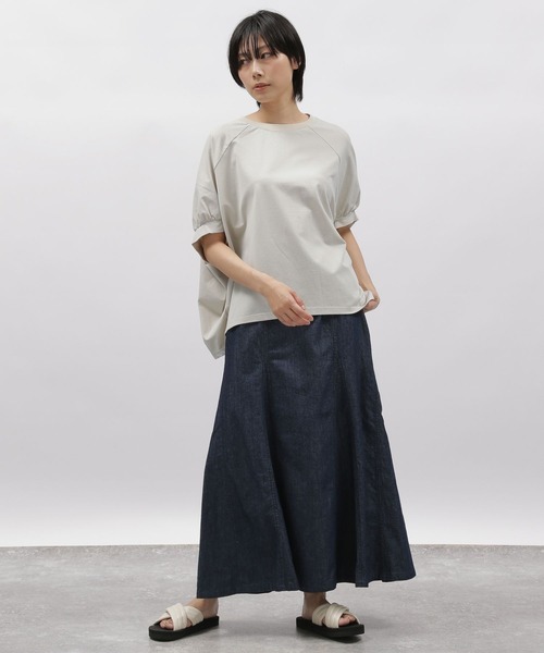 LAKOLE(ラコレ)の「コットンクレープポンチョTシャツ / 285889(Tシャツ/カットソー・レディース・ライトベージュ/オフホワイト/ブラック・SMALL/MEDIUM)」の15枚目の写真