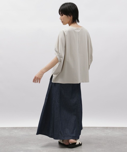 LAKOLE(ラコレ)の「コットンクレープポンチョTシャツ / 285889(Tシャツ/カットソー・レディース・ライトベージュ/オフホワイト/ブラック・SMALL/MEDIUM)」の17枚目の写真