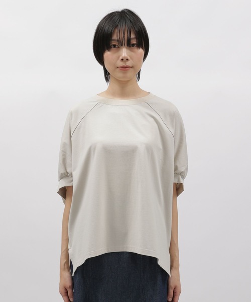 LAKOLE(ラコレ)の「コットンクレープポンチョTシャツ / 285889(Tシャツ/カットソー・レディース・ライトベージュ/オフホワイト/ブラック・SMALL/MEDIUM)」の19枚目の写真