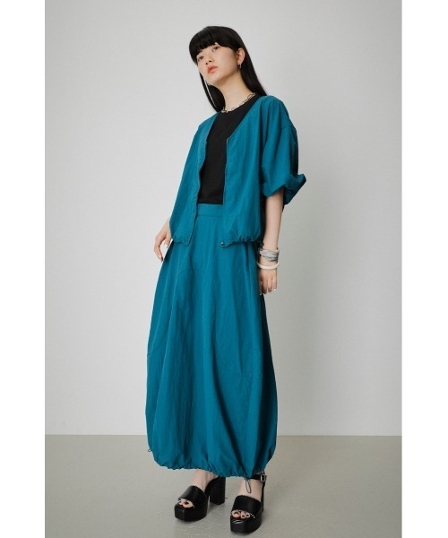 AZUL by moussy（アズールバイマウジー）の「WATER REPELLENT BALLOON SKIRT/ウォーターリぺレントバルーンスカート（スカート・レディース・ブラック/ダークグリーン/ダークオレンジ・MEDIUM/SMALL）」の16枚目の写真