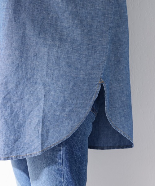 SHENERY（シーナリー）の「リネン混BIGシャツ(Blue)（シャツ/ブラウス・レディース・ブルー・FREE）」の13枚目の写真