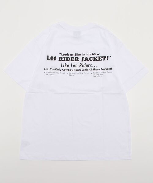 Lee(リー)の「【Lee】バックプリントTシャツ(Tシャツ/カットソー・メンズ・ホワイト・L/XL)」の2枚目の写真